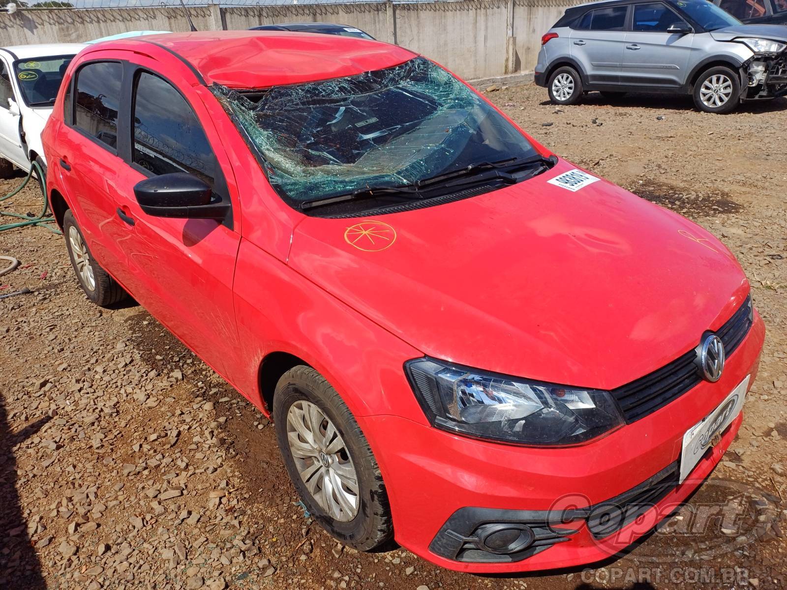 Volkswagen Gol Trendline 1.0 12V MPI 2017 Colisão Média Monta