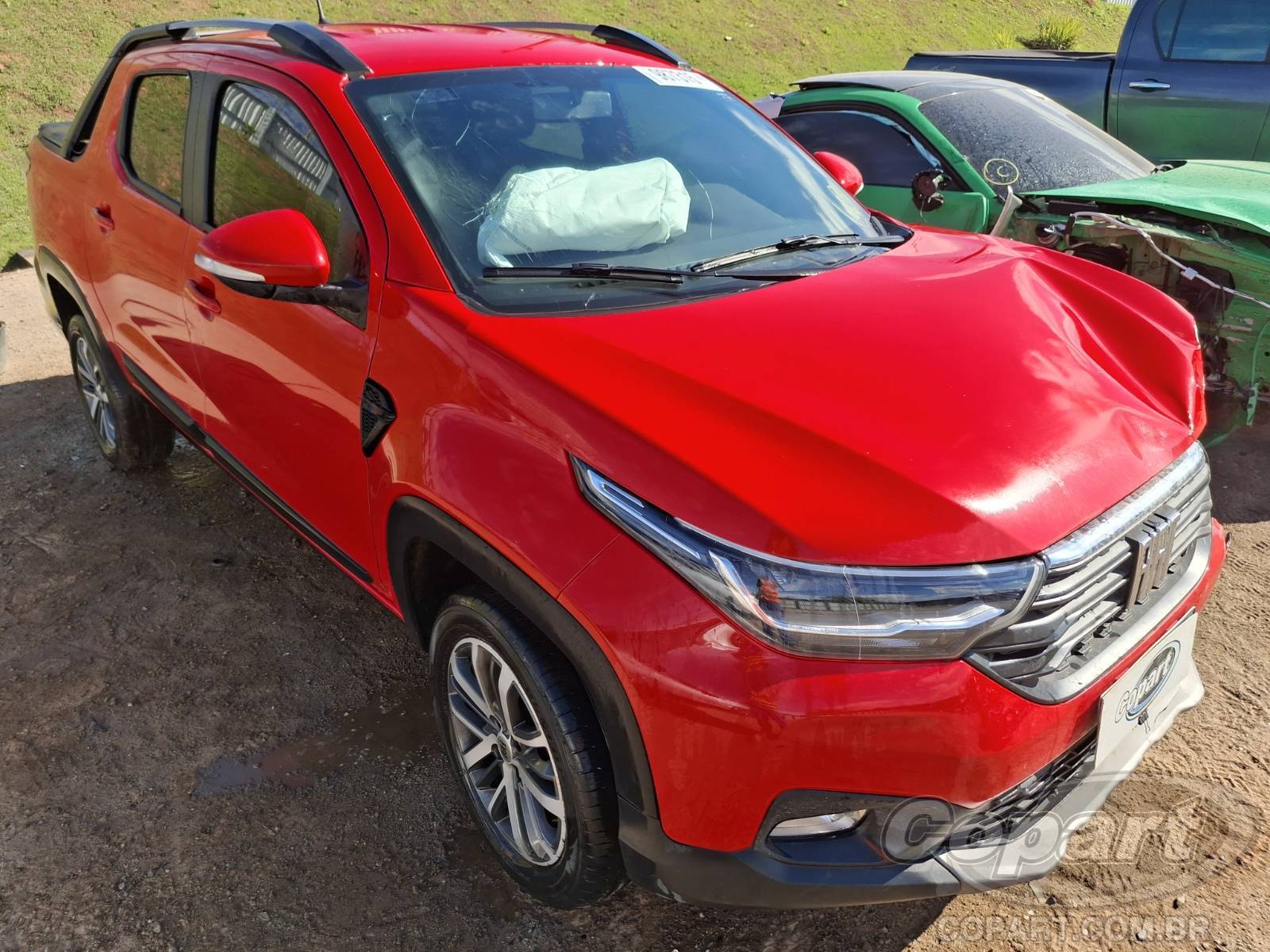 Fiat Strada CD Volcano 1.3 Firefly 2022 Colisão Média Monta