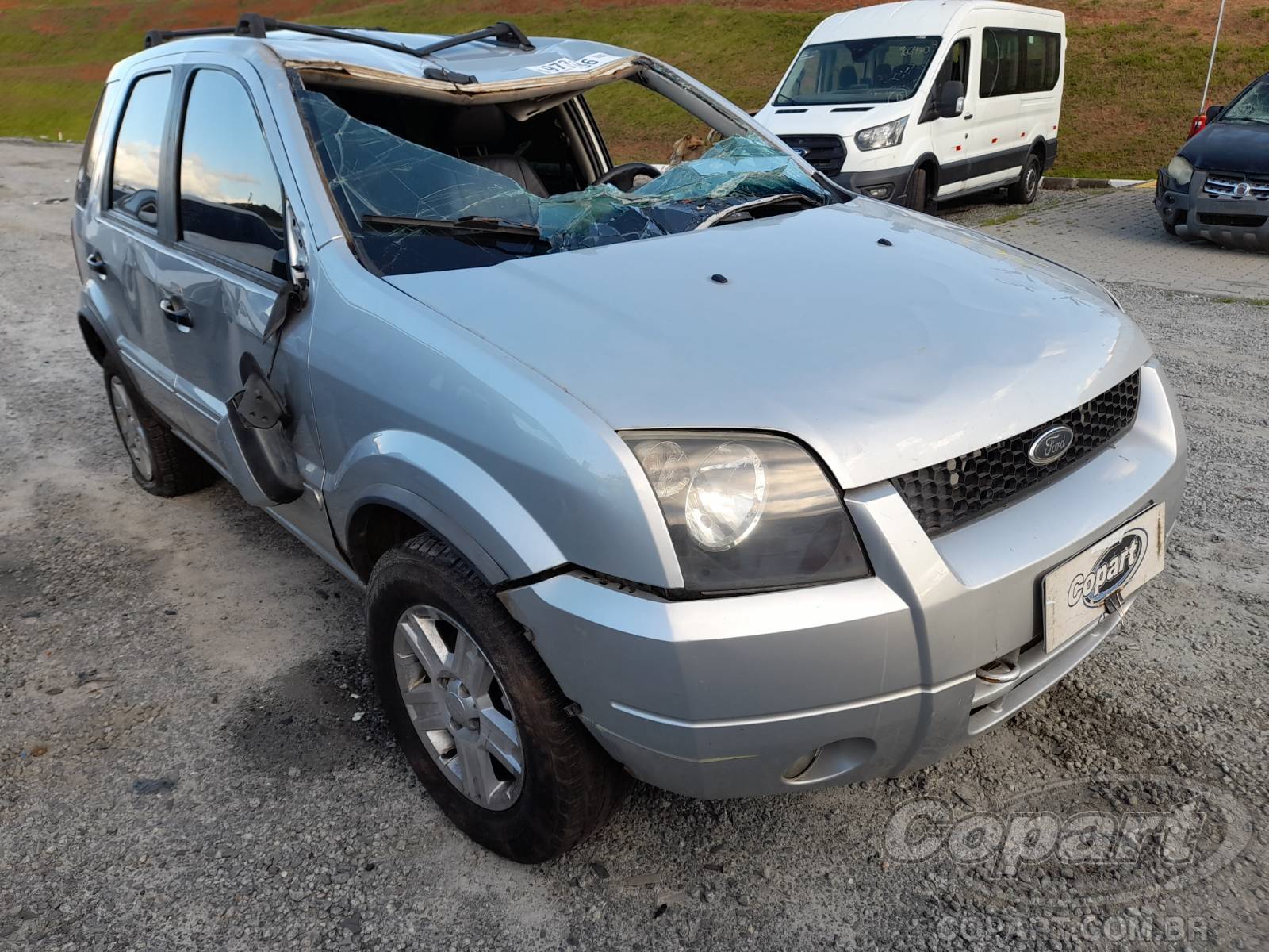 Veículo Ford Ecosport Ford EcoSport XLT 2.0 16V 2007 Médio Dano Teto 2007 em leilão