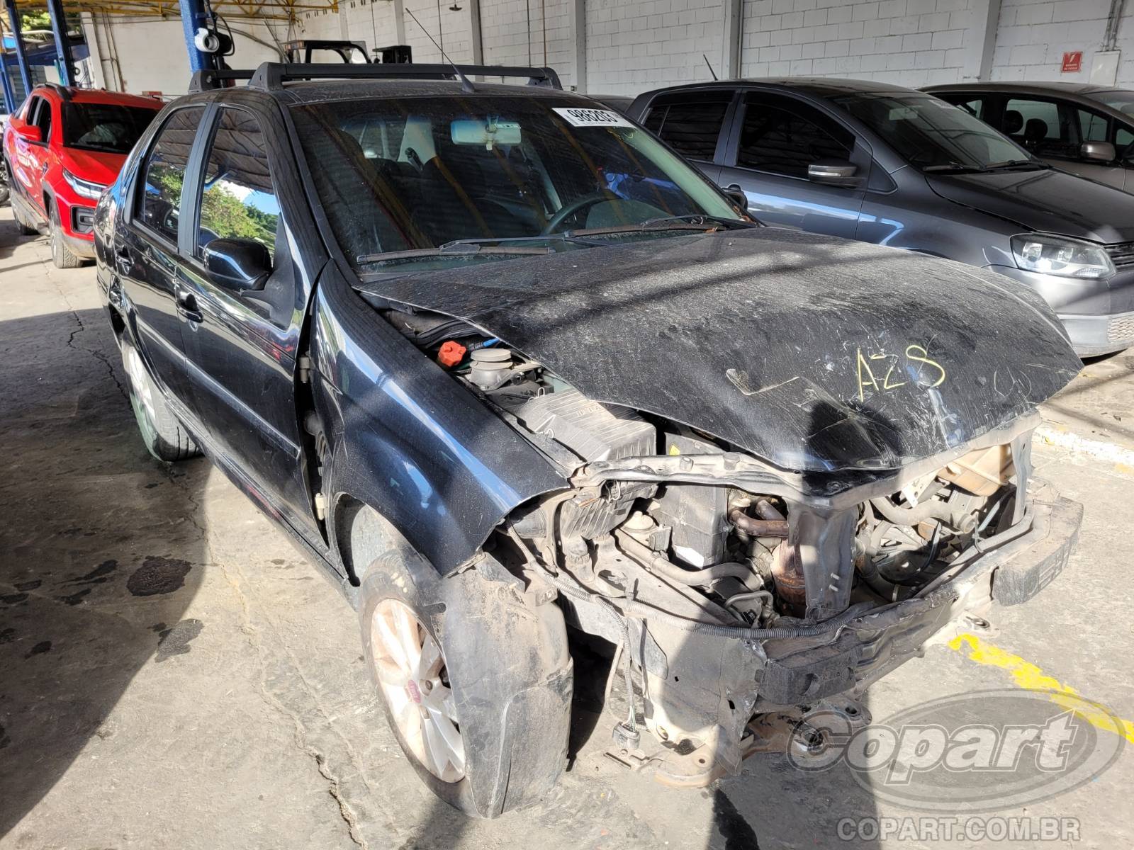 Fiat Siena ELX 1.4 Fire 2009 Colisão Média Monta