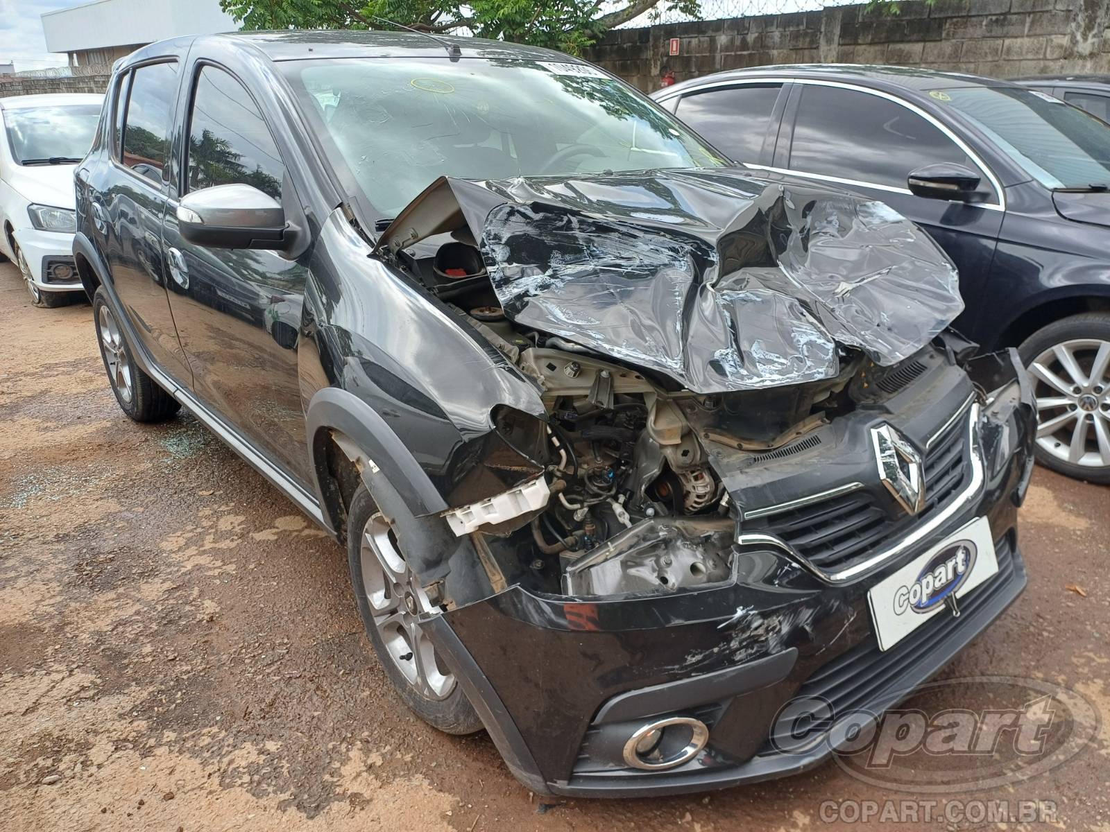Veículo Renault Sandero 2020 RENAULT SANDERO GT LINE 1.6 16V SCE FLEXIVEL ALCOOL/GASOLINA 2021 em leilão