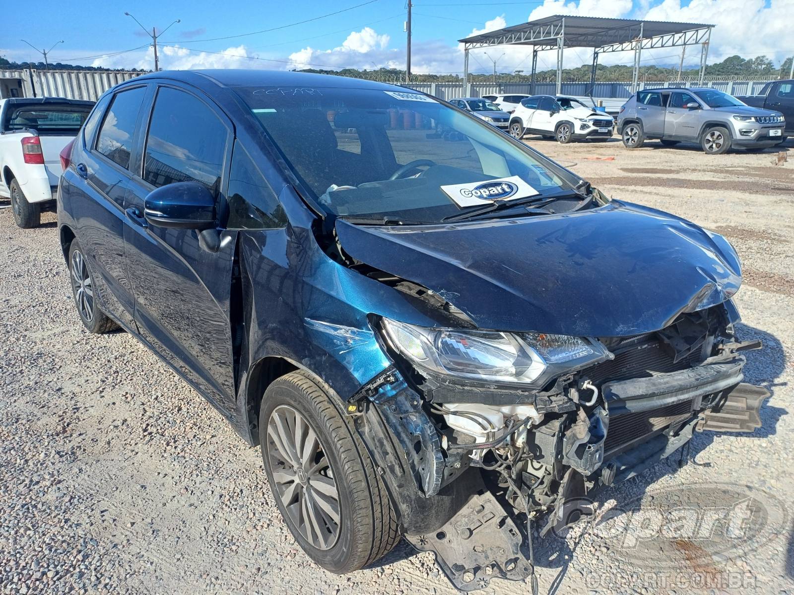 Honda Fit EX 1.5 16V i-VTEC 2020 Médio Dano Frontal