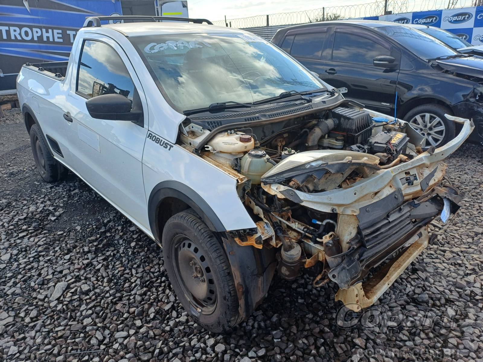Veículo VW - VolksWagen Saveiro VOLKSWAGEN SAVEIRO Robust 1.6 MSI 2017/2018 2018 em leilão