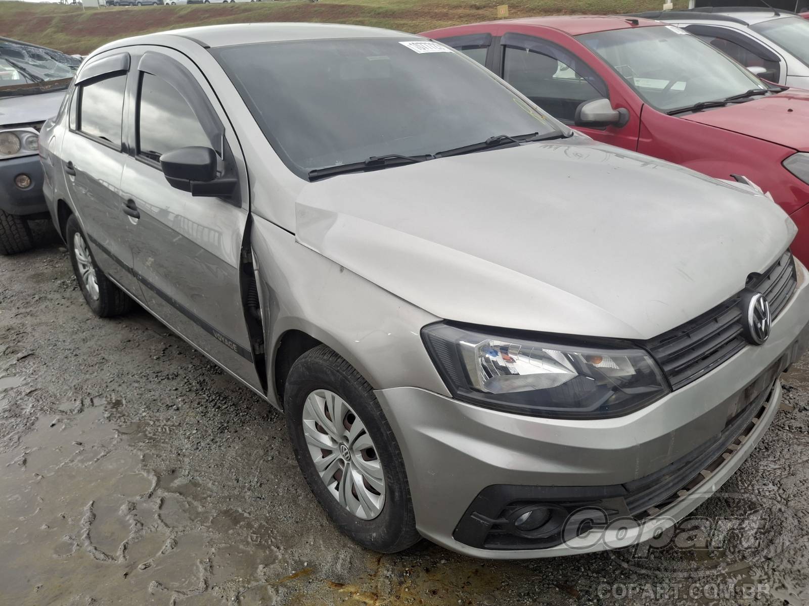 Veículo VW - VolksWagen Volkswagen Volkswagen Voyage Trendline 1.6 MSI 2018 Colisão Frontal 2018 em leilão