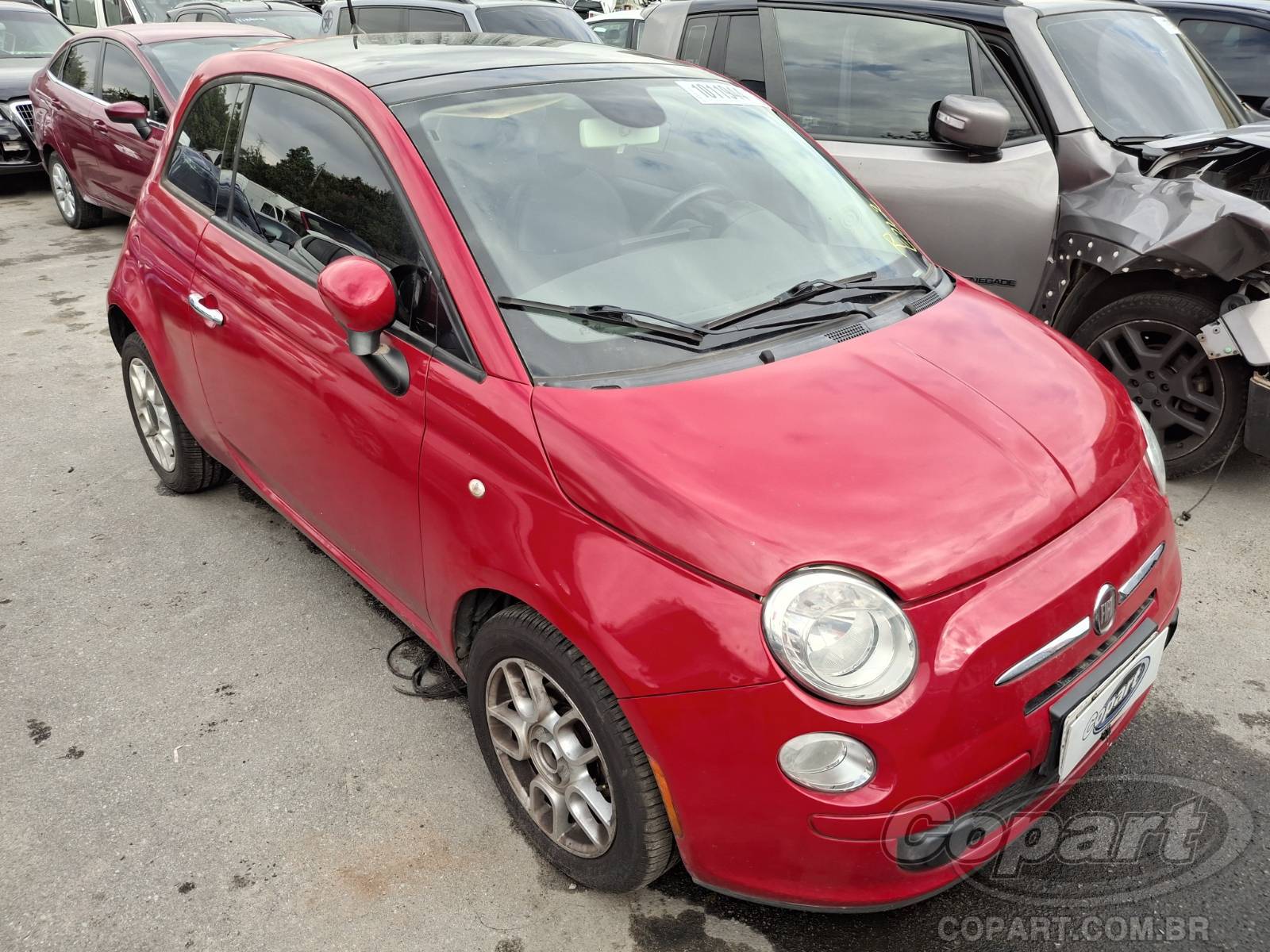 Veículo Fiat 500 FIAT 500 Cult Dualogic 1.4 Evo 2014 2014 em leilão