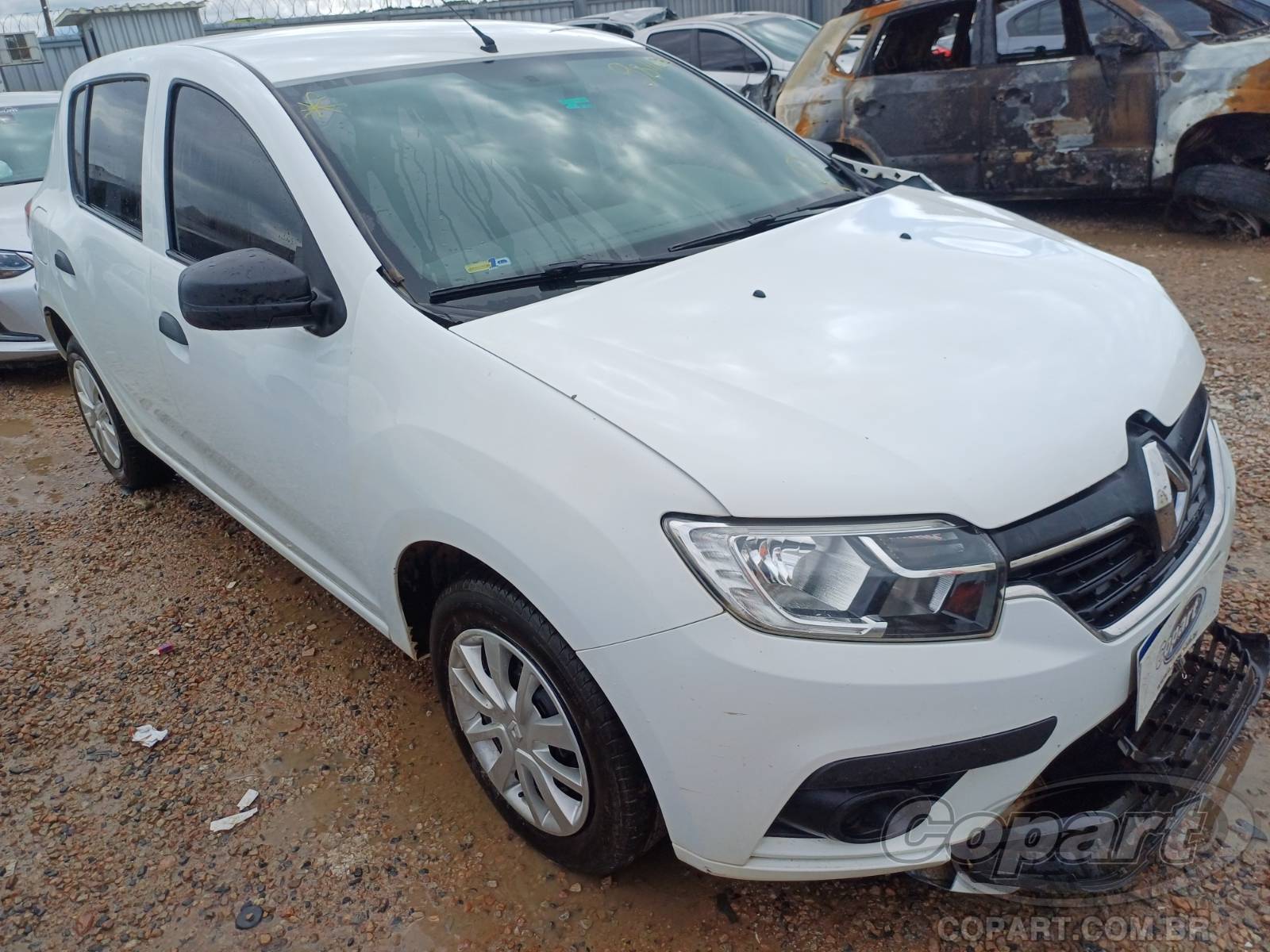 Veículo Renault Sandero Renault Sandero Life 1.0 12V SCe 2021 Colisão Média Monta 2021 em leilão
