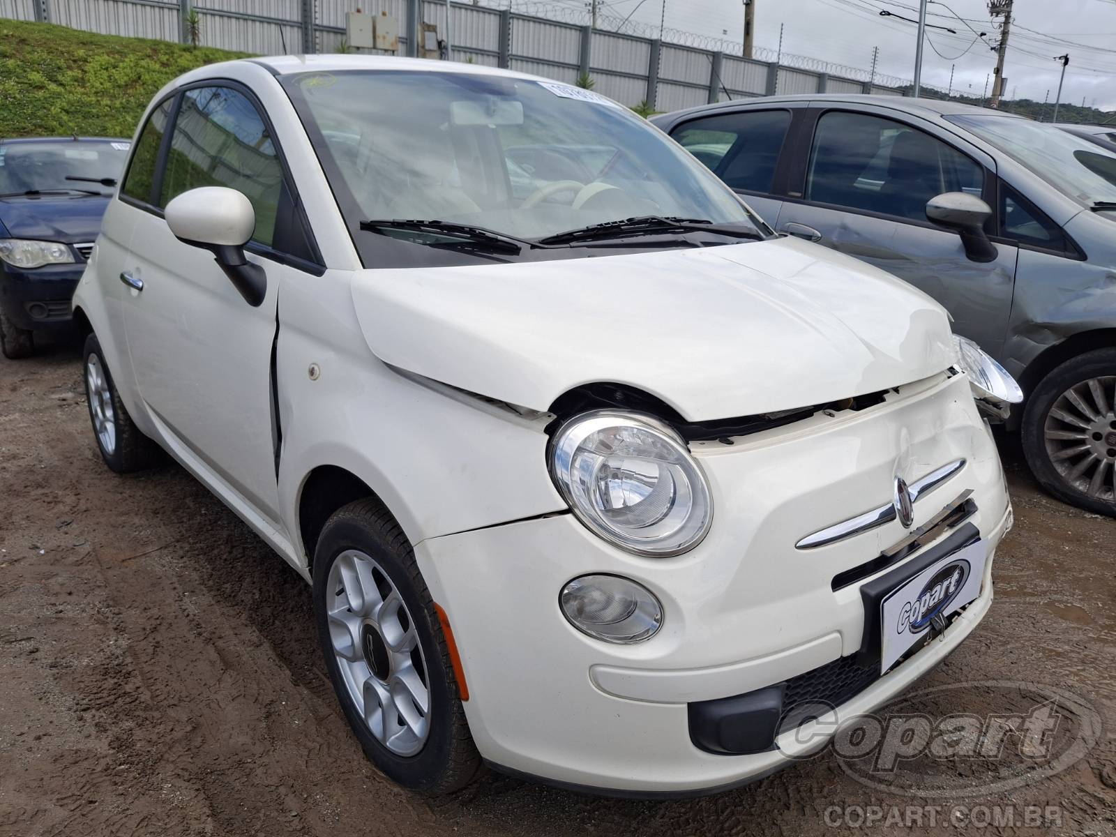 Fiat 500 Cult 1.4 Evo 2012 Colisão Frontal
