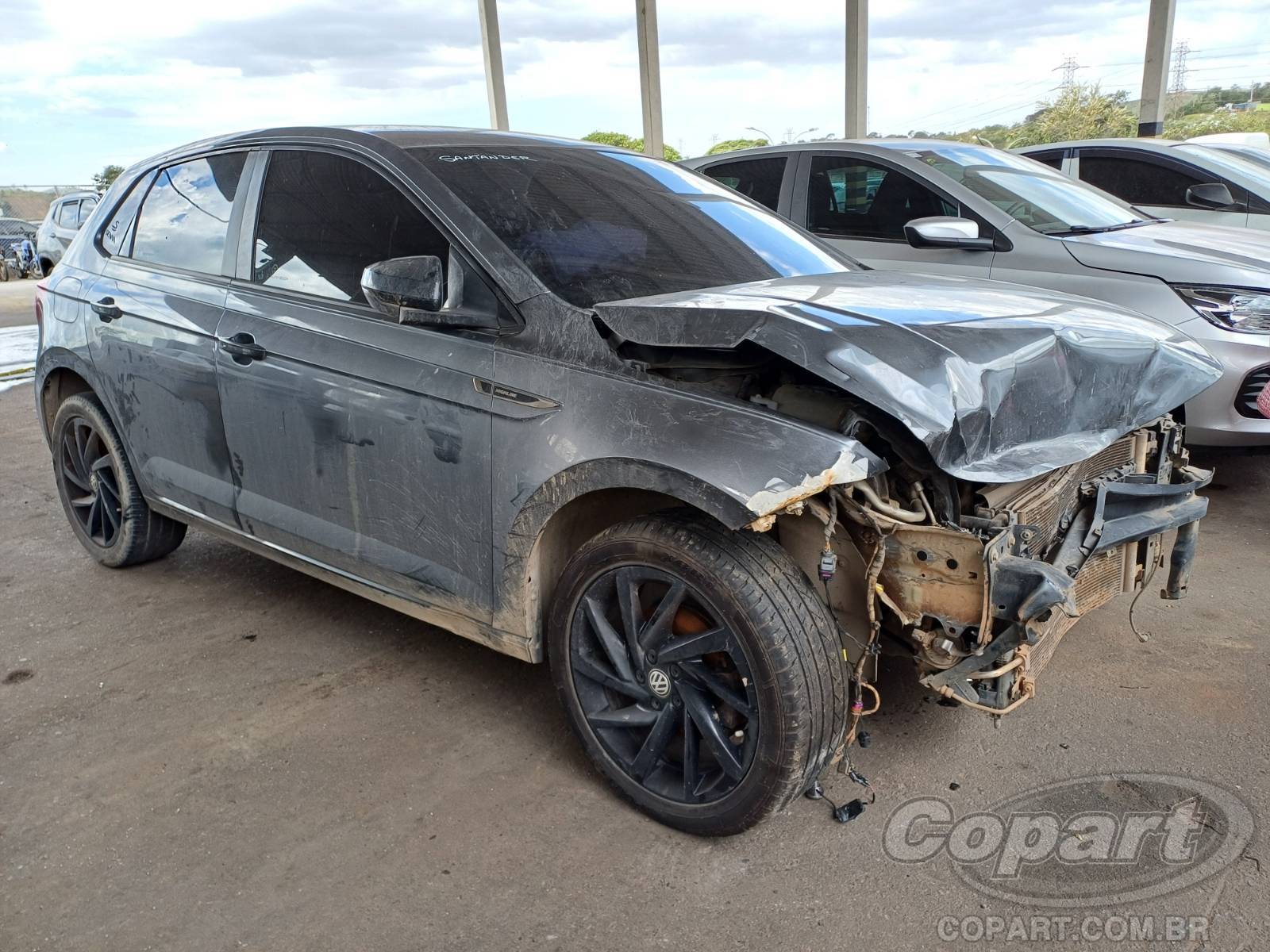 Veículo VW - VolksWagen Polo VOLKSWAGEN POLO Highline 200 AT 1.0 12V TSI Turbo 2019 2020 em leilão