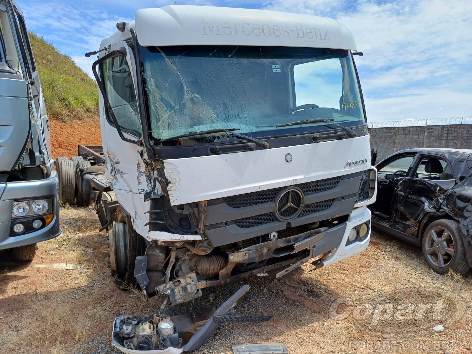 Veículo MERCEDES-BENZ Atego Mercedes Benz Atego 2426 2019 Médio Dano 2019 em leilão