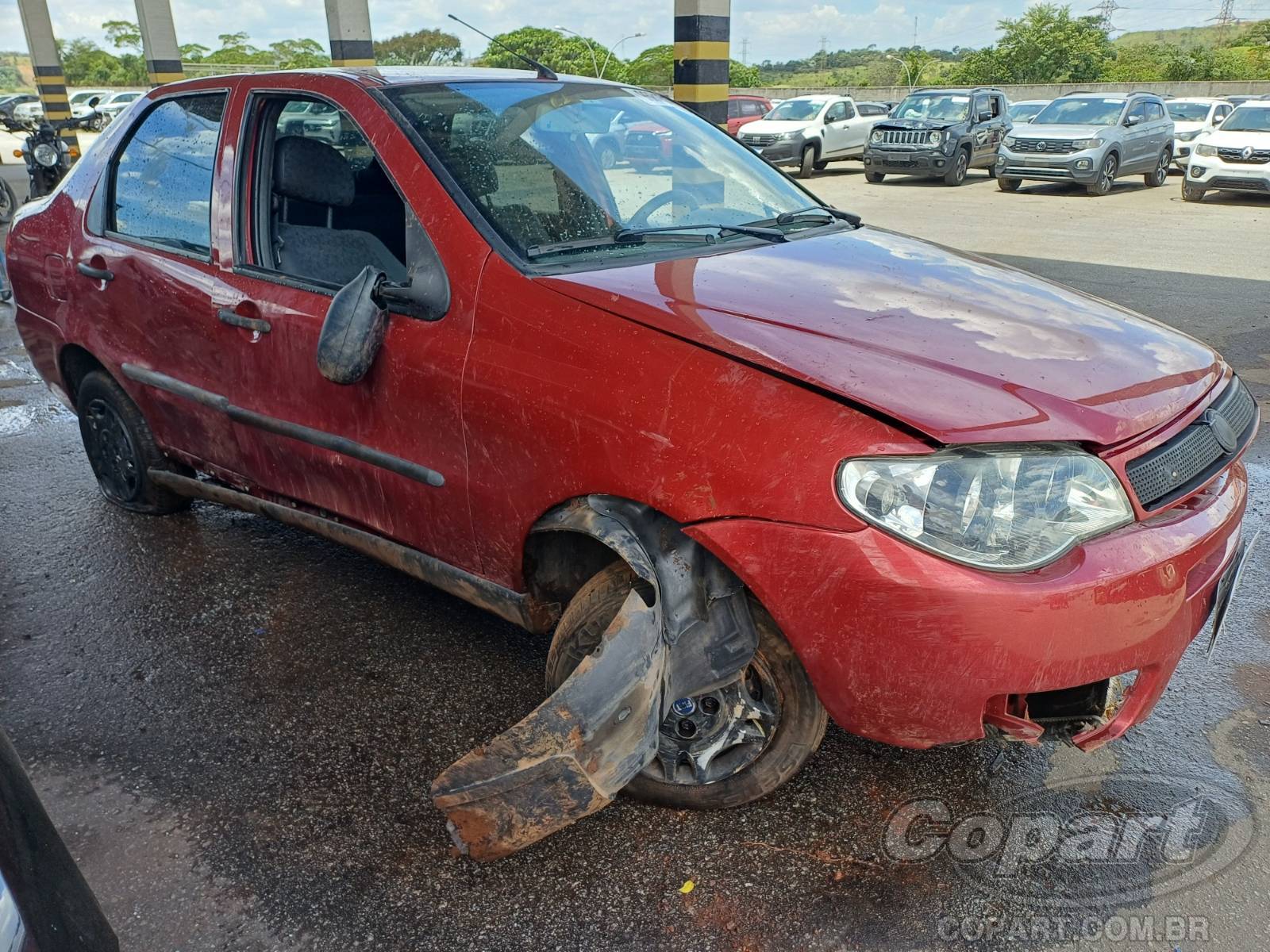 Veículo Fiat Siena Fiat Siena Fire 1.0 2008 Colisão Média Monta 2008 em leilão