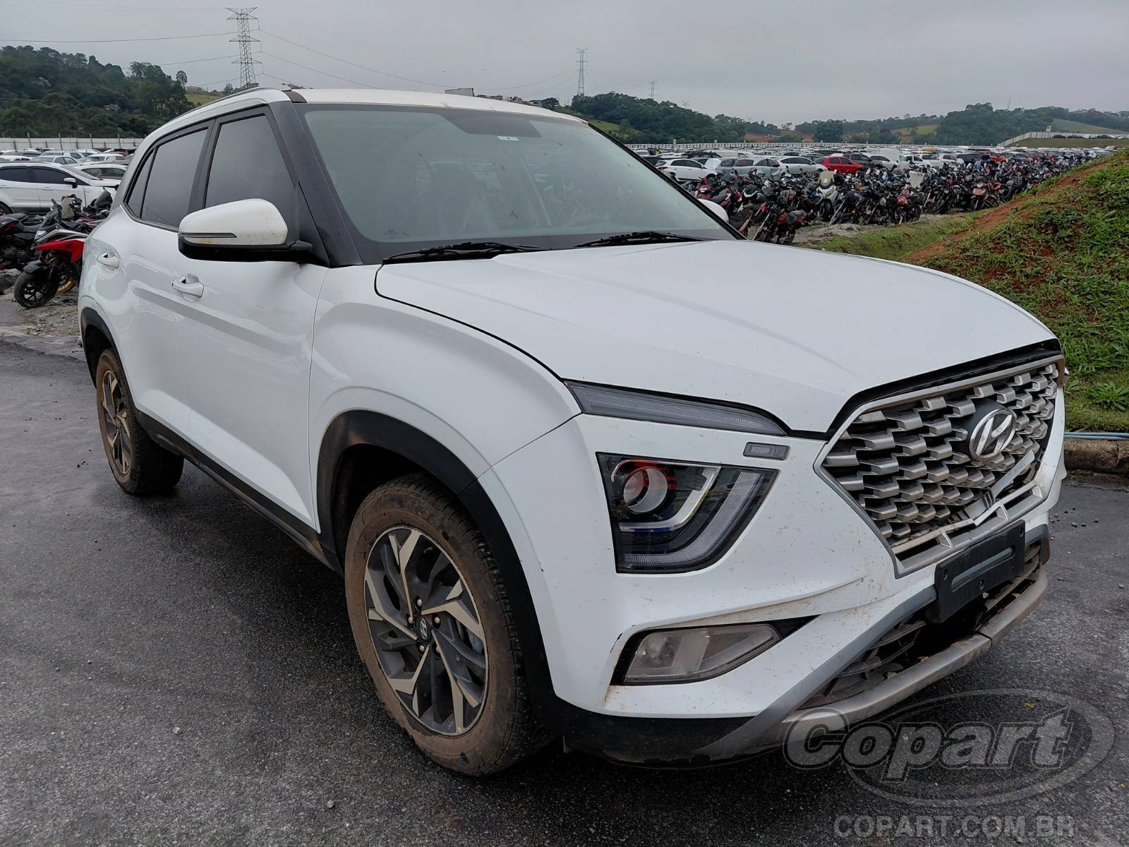 Veículo Hyundai Creta Hyundai Creta Limited 1.0 Turbo 2022 Colisão Frontal Pequena Monta 2022 em leilão